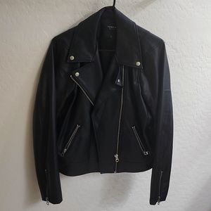 Torrid Black Faux Leather Moto Jacket